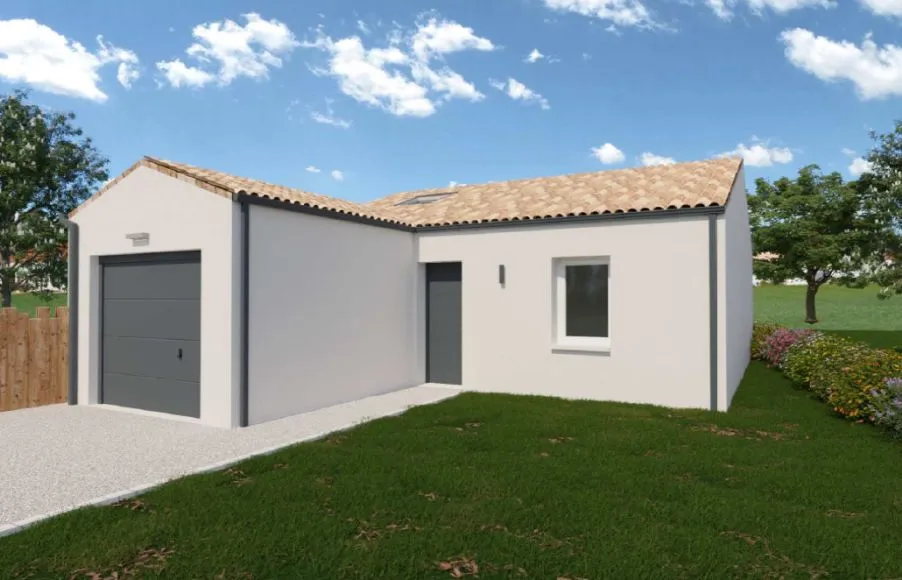 Image Projet de construction d'une maison 60.05 m² avec terrain à SALLERTAINE (85)