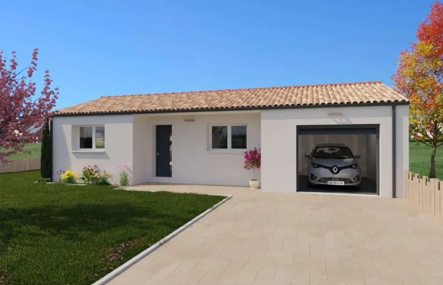Image Projet de construction d'une maison 88.89 m² avec terrain à BOIS-DE-CENE (85)