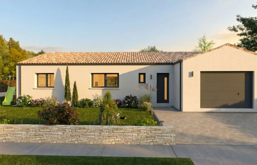 Image Projet de construction d'une maison 106 m² avec terrain à SAINT-AIGNAN-GRANDLIEU (44)