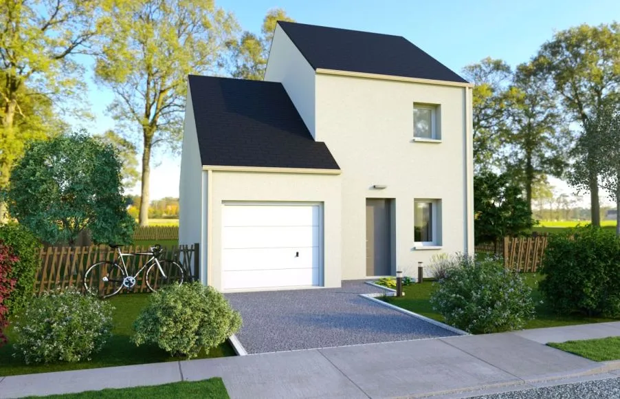 Image Projet de construction d'une maison 66.85 m² avec terrain à TREILLIERES (44)