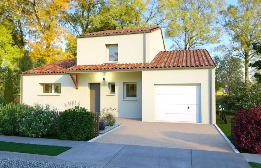 Image Projet de construction d'une maison 101.97 m² avec terrain à LAIROUX (85)