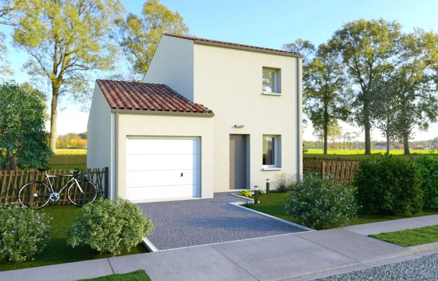 Image Projet de construction d'une maison 66.85 m² avec terrain à TREILLIERES (44)