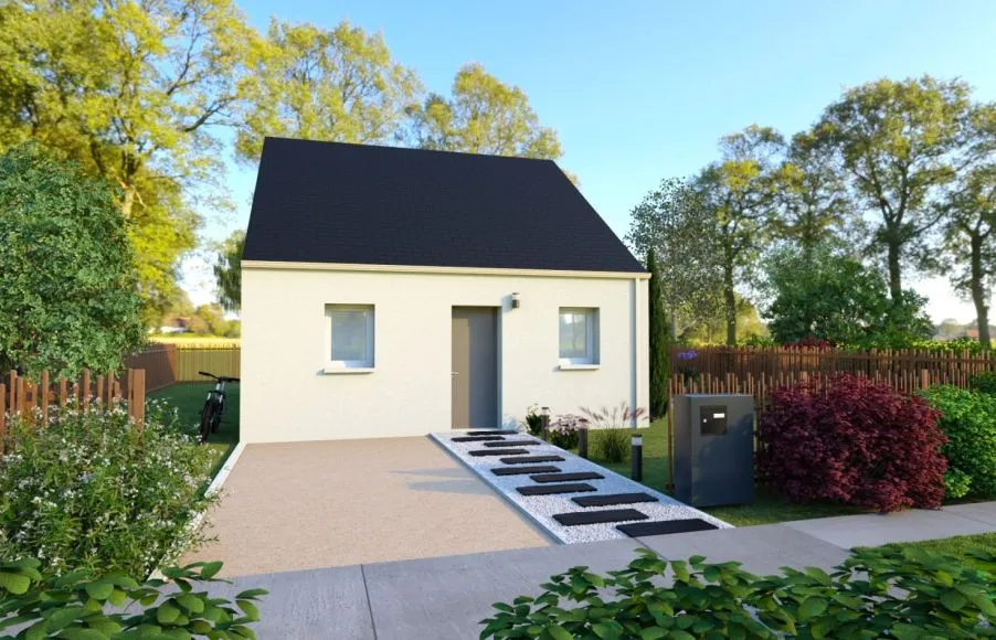 Image Projet de construction d'une maison 56.43 m² avec terrain à TREILLIERES (44)