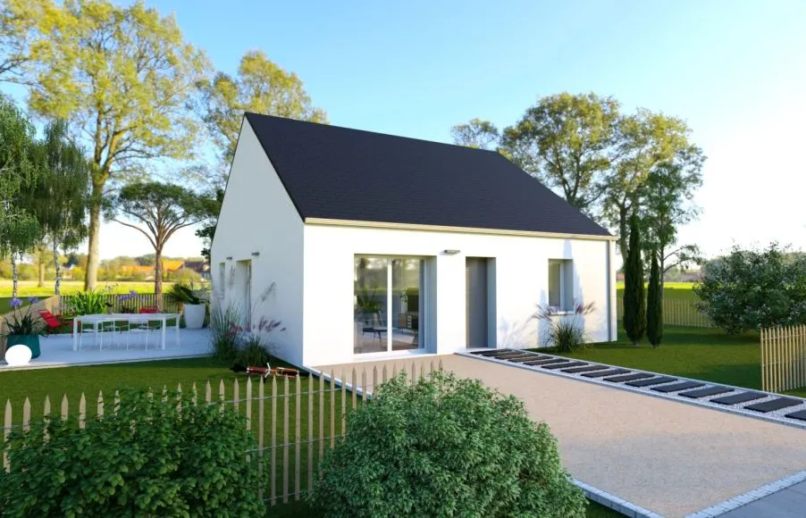 Image Projet de construction d'une maison 72.65 m² avec terrain à TREILLIERES (44)