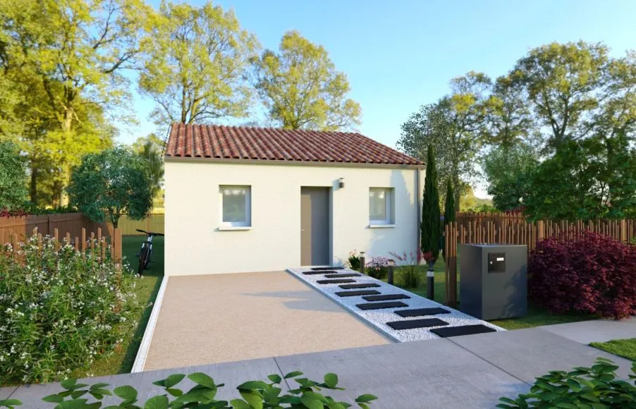 Image Projet de construction d'une maison 56.43 m² avec terrain à TREILLIERES (44)