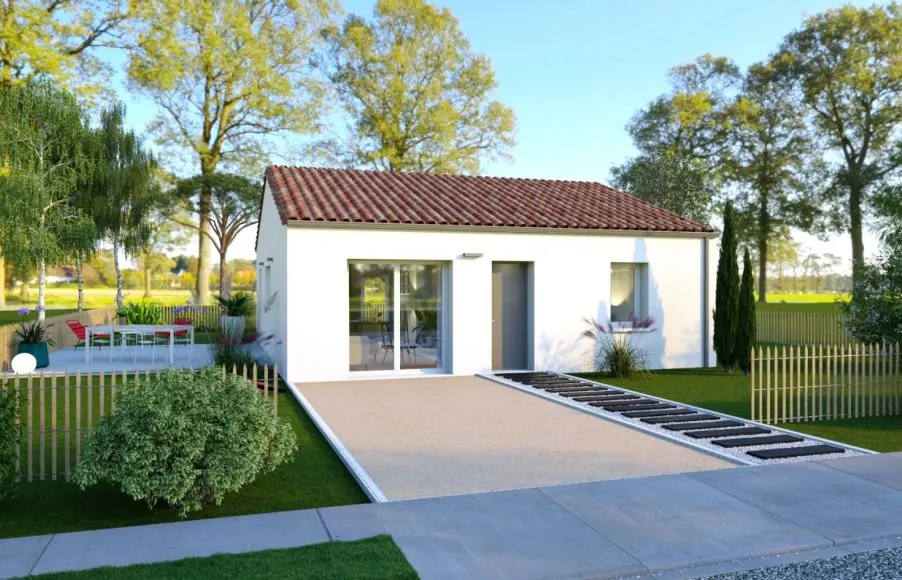 Image Projet de construction d'une maison 72.65 m² avec terrain à TREILLIERES (44)