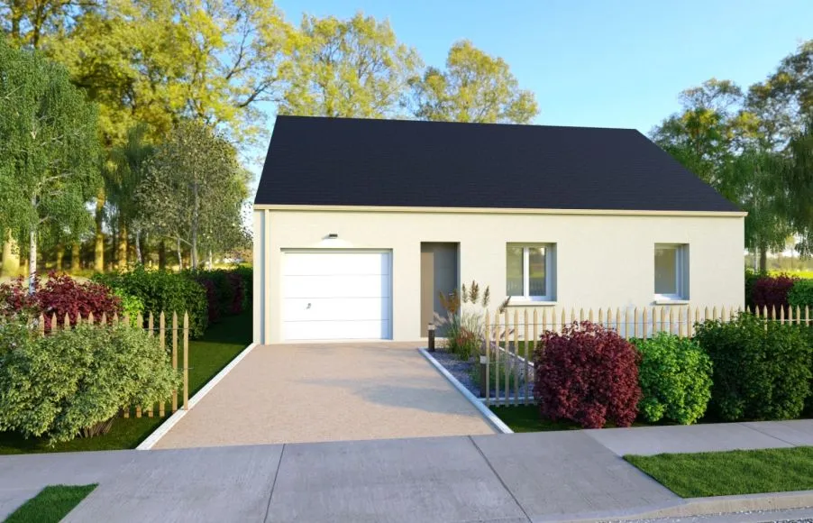 Image Projet de construction d'une maison 69.66 m² avec terrain à TREILLIERES (44)