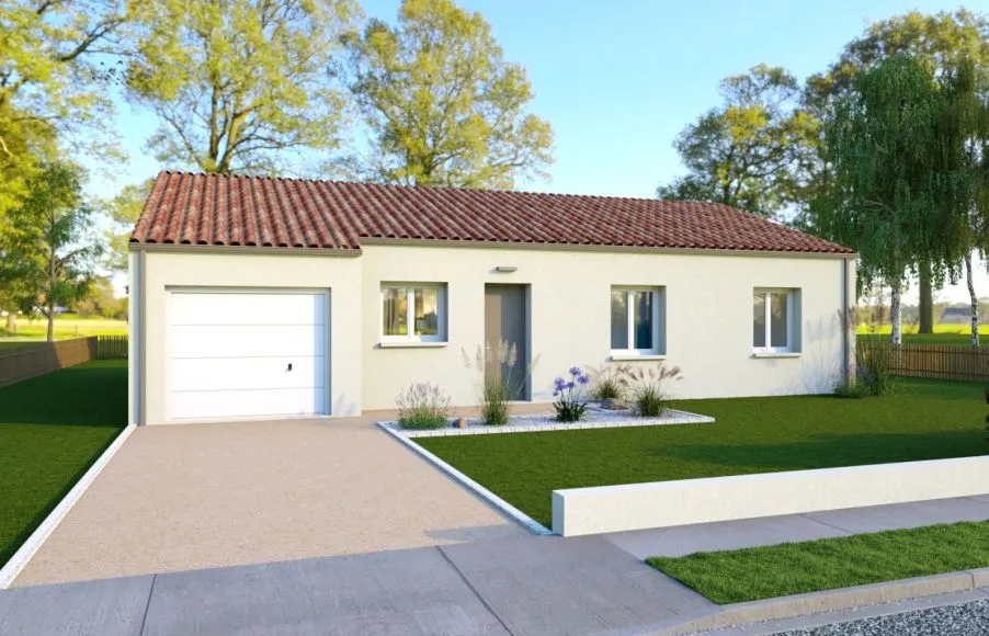 Image Projet de construction d'une maison 104.33 m² avec terrain à COMMEQUIERS (85)