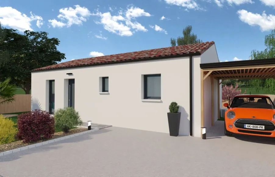 Image Projet de construction d'une maison 63 m² avec terrain à TOUVOIS (44)